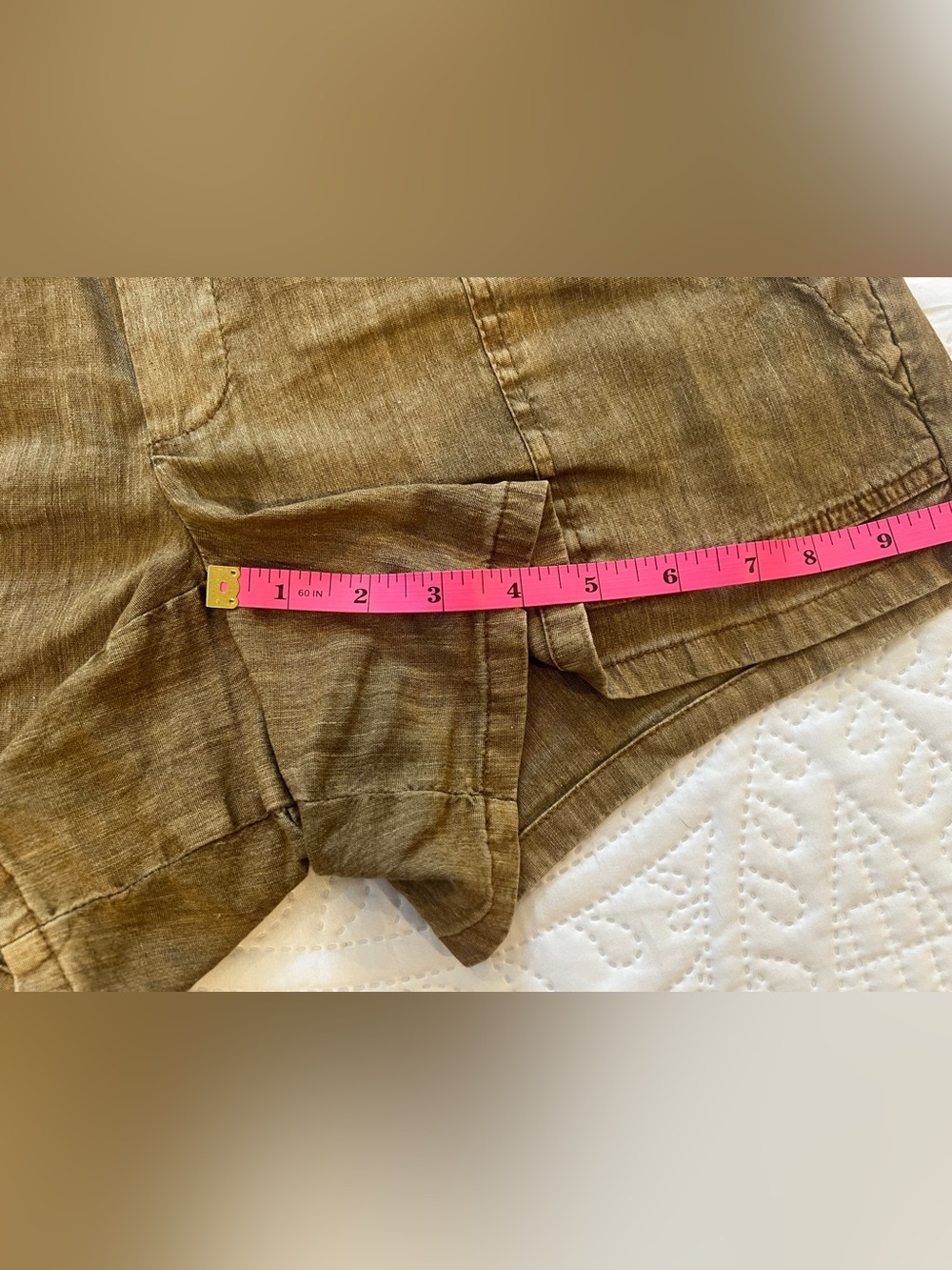 Christina Smocked Band Linen Short by Kut From The Kloth - Picture 11 of 11